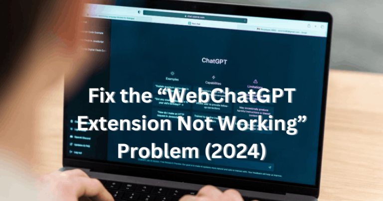 How to fix the Web Chat GPT Extension